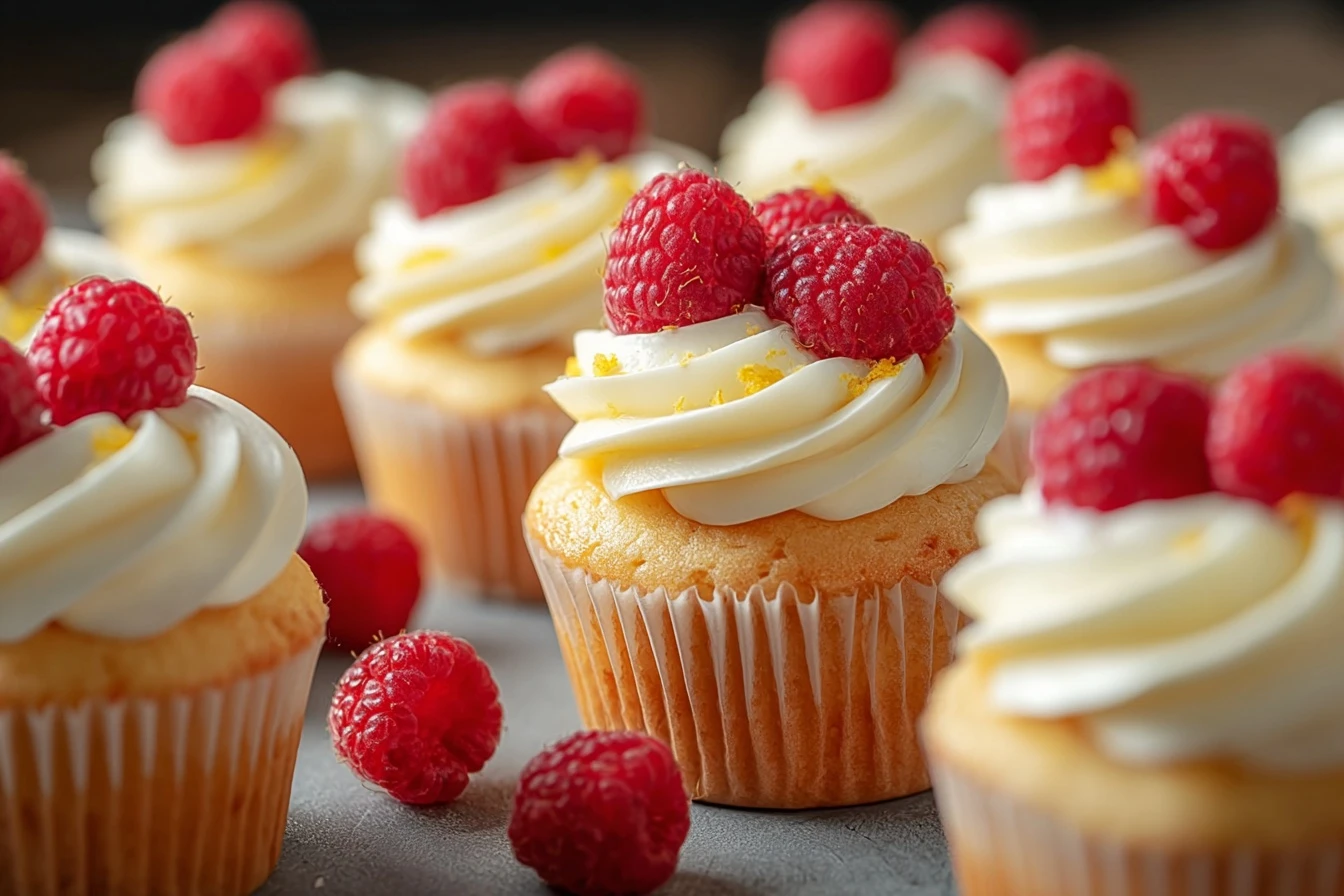 Easy Raspberry Lemon Cupcakes Recipe 30 Minute Lemon Raspberry Cupcakes Quick Raspberry Lemon Cupcake Ideas Simple Raspber...