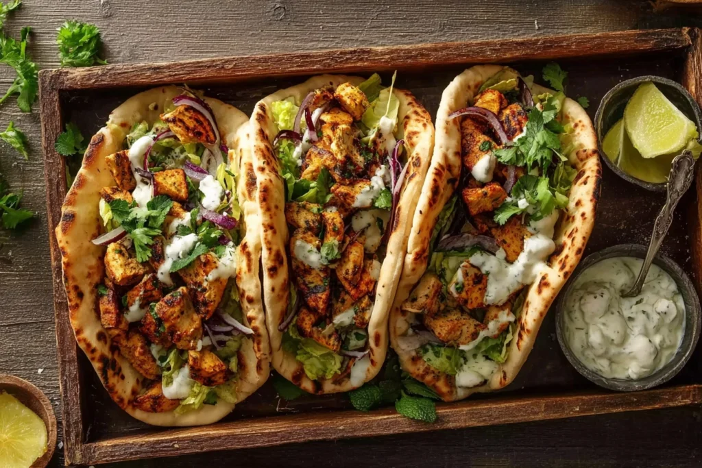 Easy Sheet Pan Chicken Pitas Recipe Quick Chicken Pita Dinner Ideas Healthy One-pan Chicken Pita Meals Best Weeknight Chic...