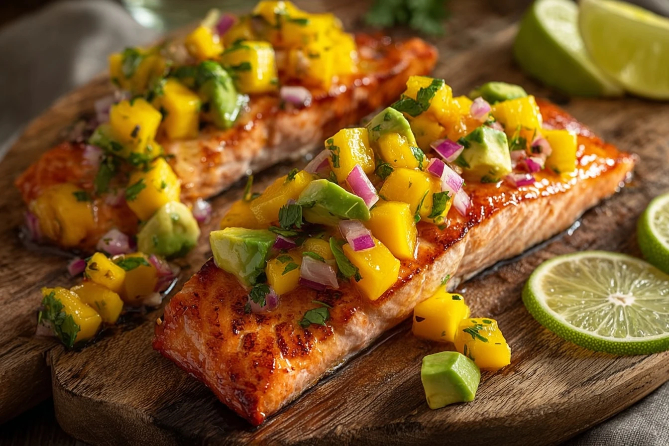 Master Grilled Lime Salmon with Avocado-Mango Salsa Today!