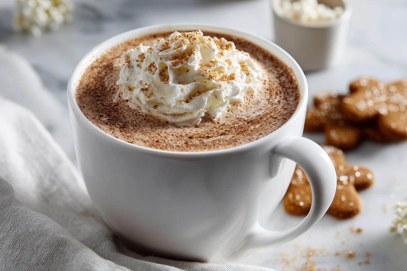 Healthy Lowsugar Gingerbread Hot Chocolate Dairyfree Option