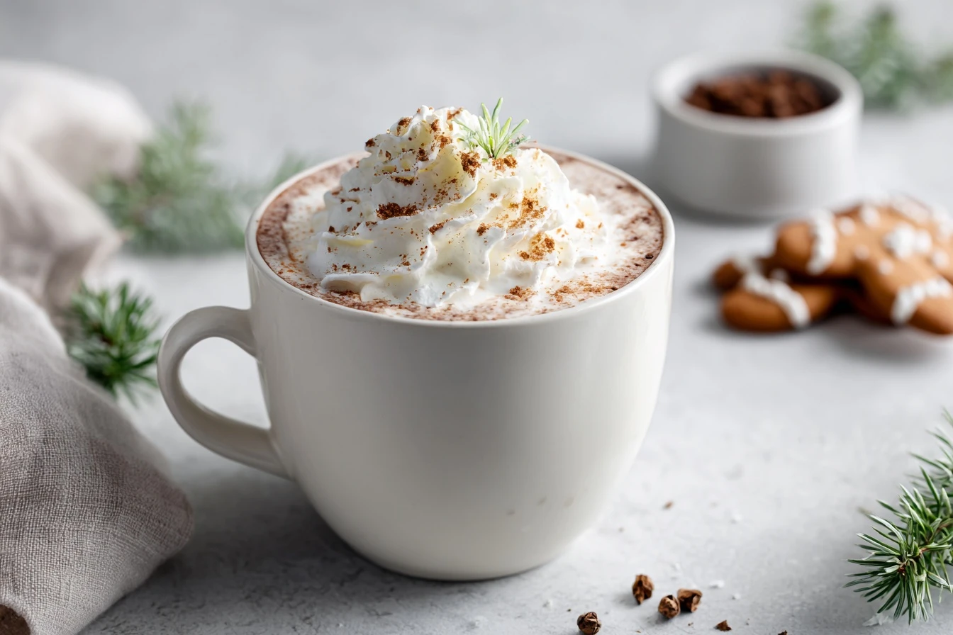 Healthy Lowsugar Gingerbread Hot Chocolate Dairyfree Option
