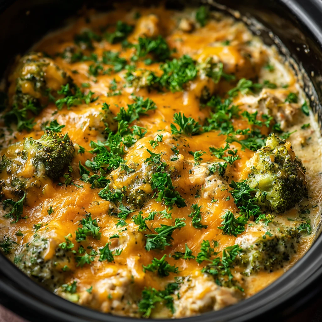 Keto Cheesy Chicken Broccoli Casserole Slow Cooker Low Carb Crockpot Chicken And Broccoli Recipe Easy Keto Chicken Broccol...