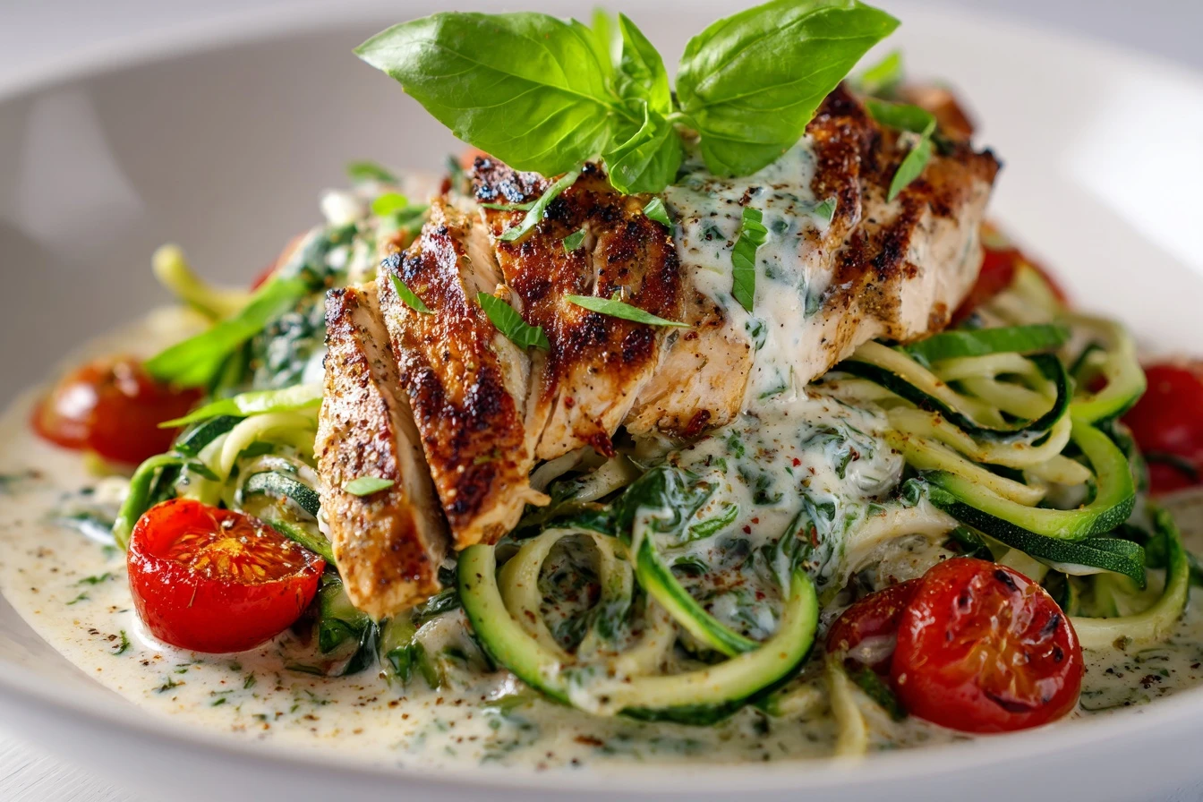 Healthy Skinny Crockpot Creamy Angel Chicken (Low-Cal Keto)