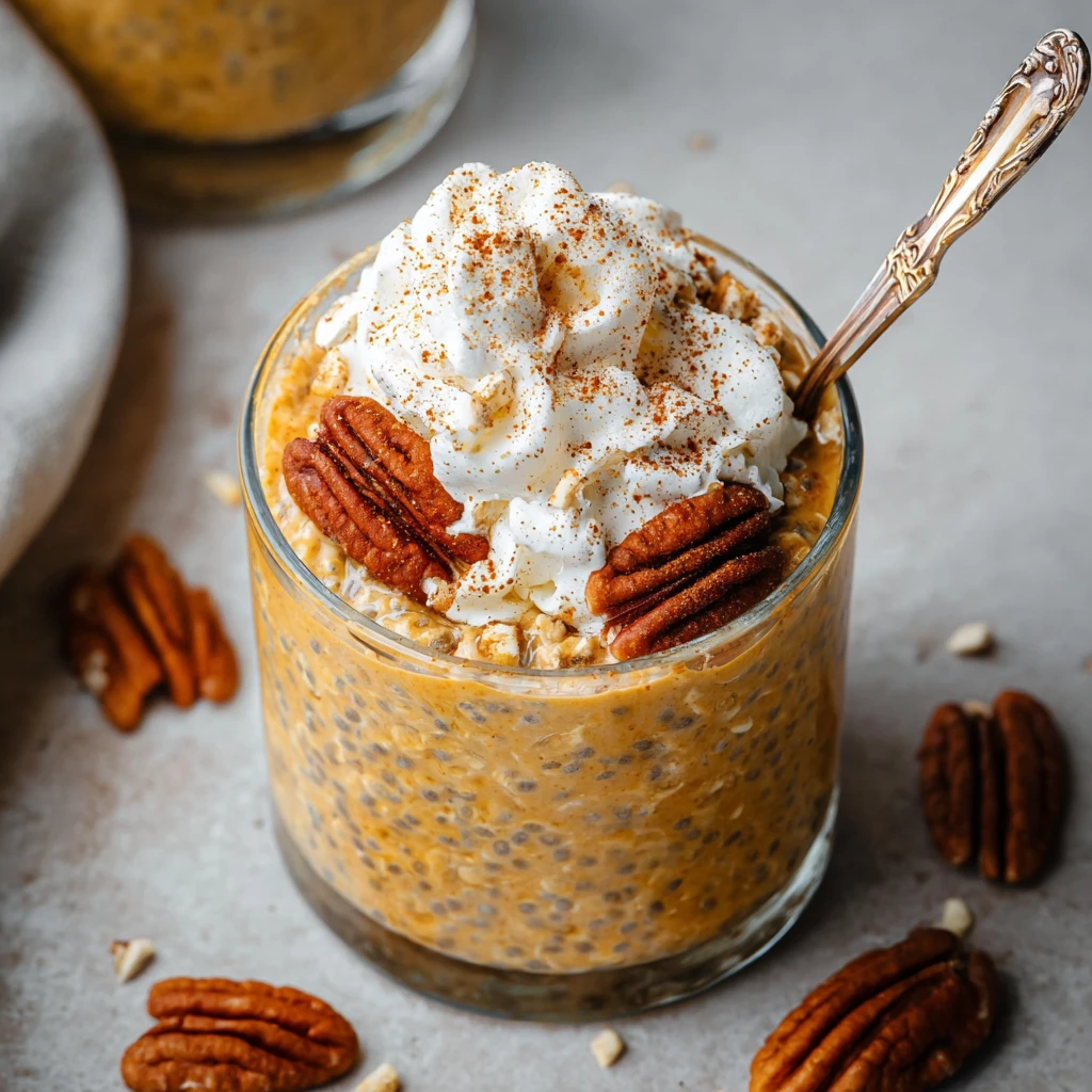 Pumpkin Pie Overnight Oats Recipe Healthy Pumpkin Chia Overnight Oats Vegan Pumpkin Pie Oats With Chia High Protein Pumpki...