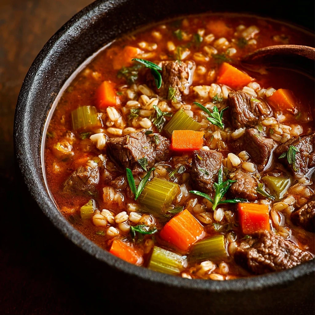 Quick Beef And Barley Soup Recipe Easy 30 Minute Beef Soup Hearty Beef Barley Soup Fast Full Flavor Beef Barley Soup Quick...