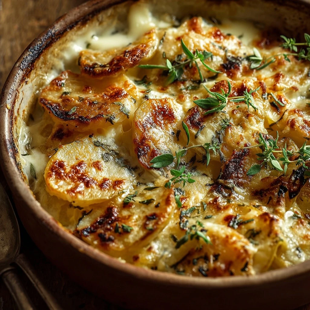 30-Minute Cheese Herb Potato Gratin Recipe