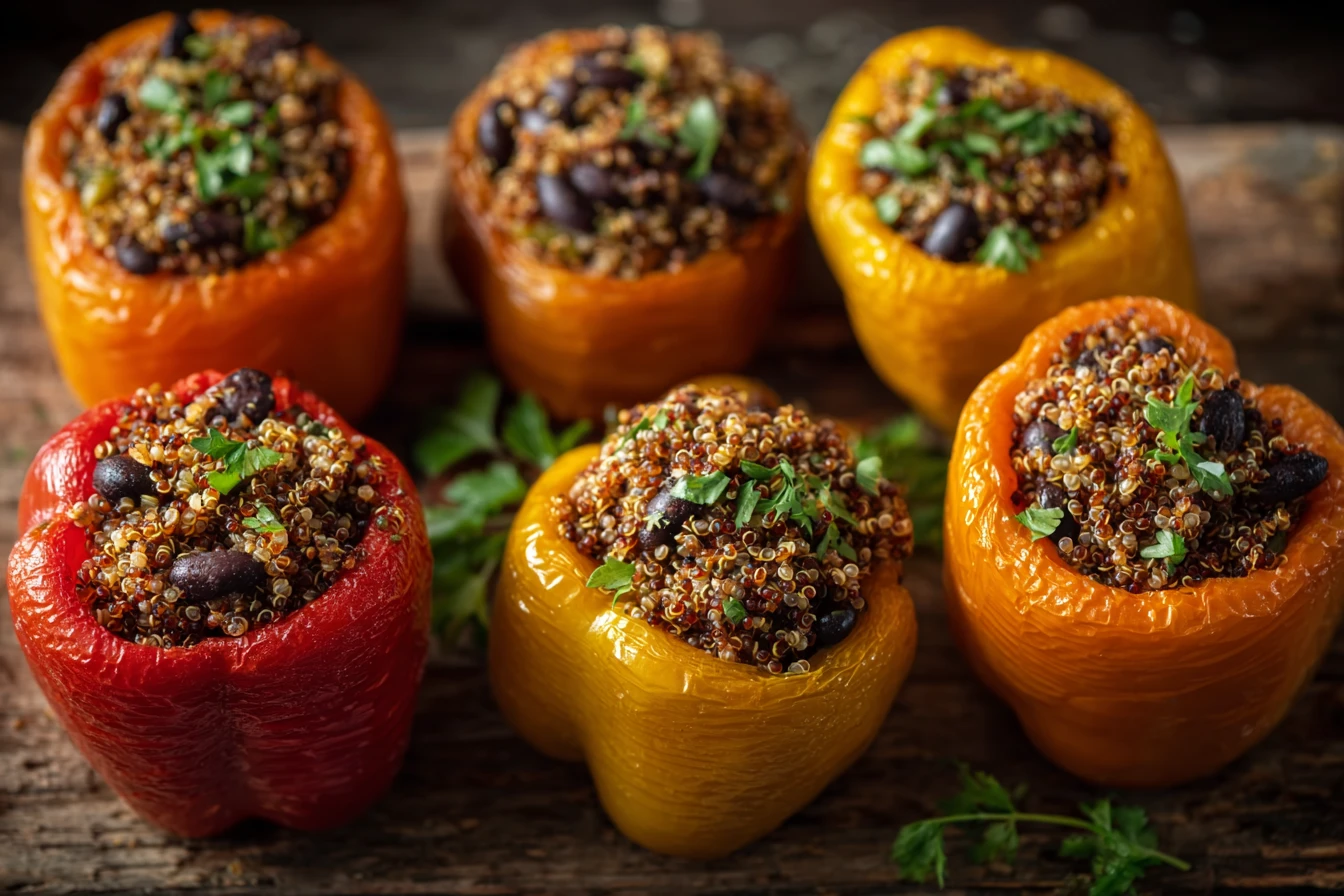 Master Stuffed Bell Peppers with Quinoa & Beans