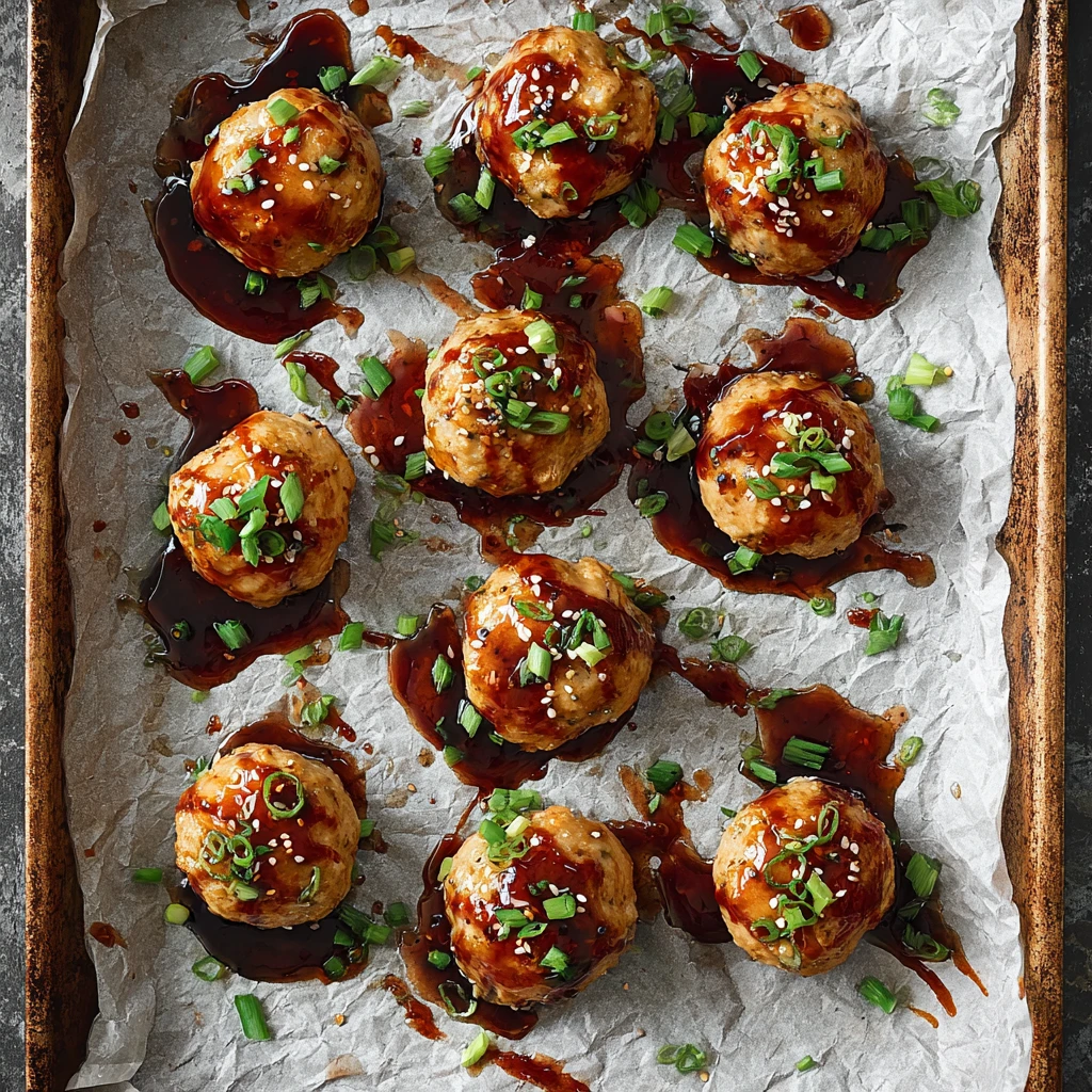 Sheet Pan Sesame Ginger Chicken Recipe Homemade Sweet Chili Glaze Meatballs Easy Sesame Ginger Meatballs Dinner Best Sheet...