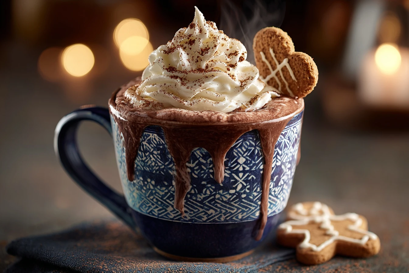 The Ultimate Cozy Gingerbread Hot Chocolate