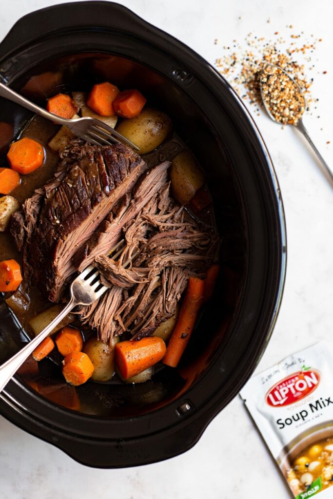 Discover the magic of Lipton Onion Soup Pot Roast: A flavorful classic recipe that brings warmth and comfort to your table with minimal effort.
