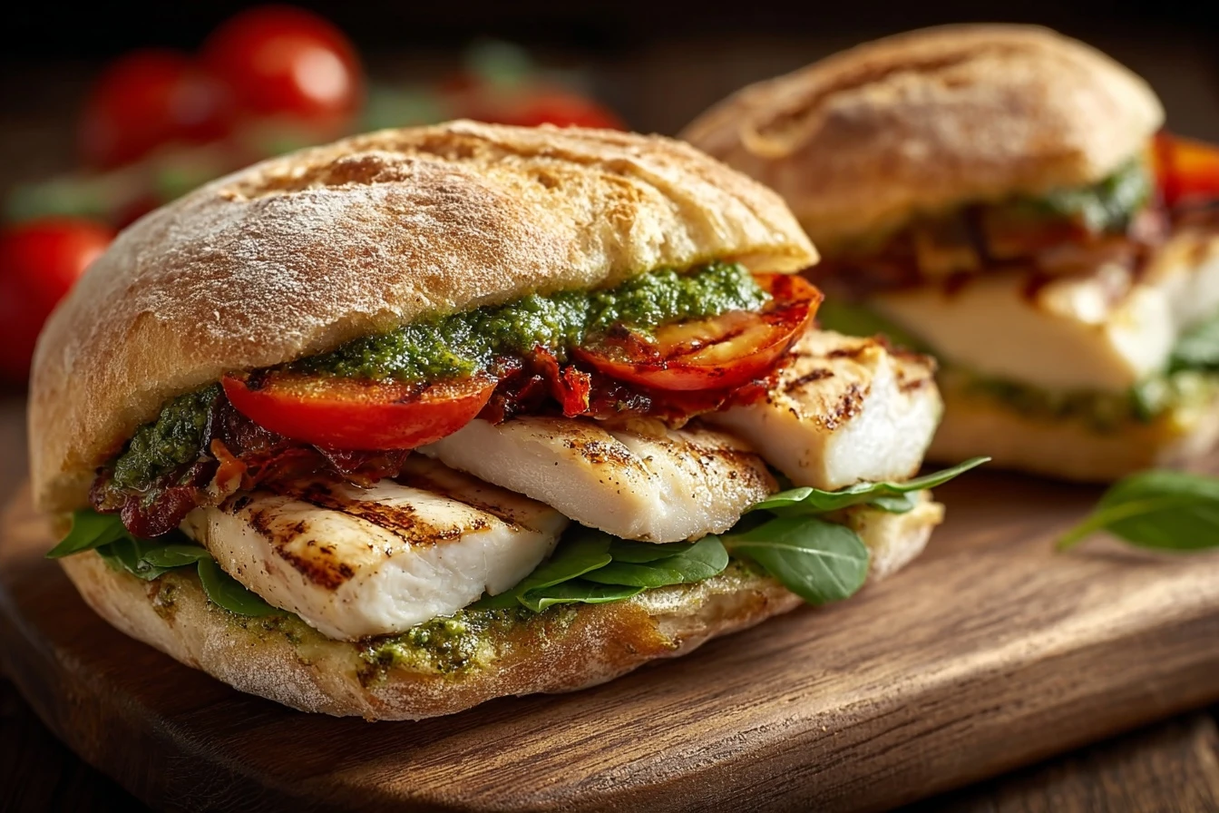 Chicken Pesto Sandwiches