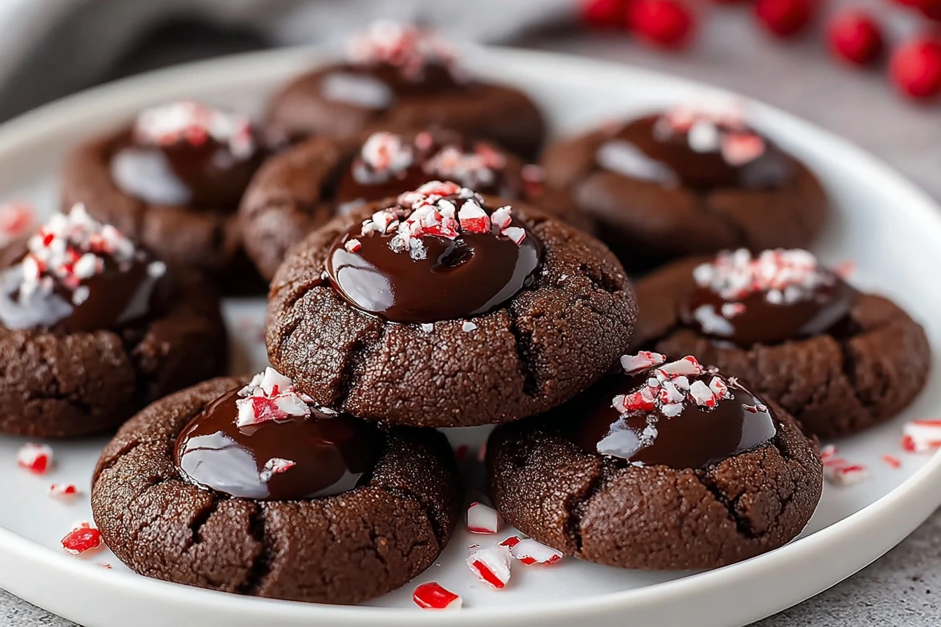 Best Chocolate Thumbprint Cookies Recipe Easy Chocolate Thumbprint Cookies Gluten-free Chocolate Thumbprint Cookies Vegan ...