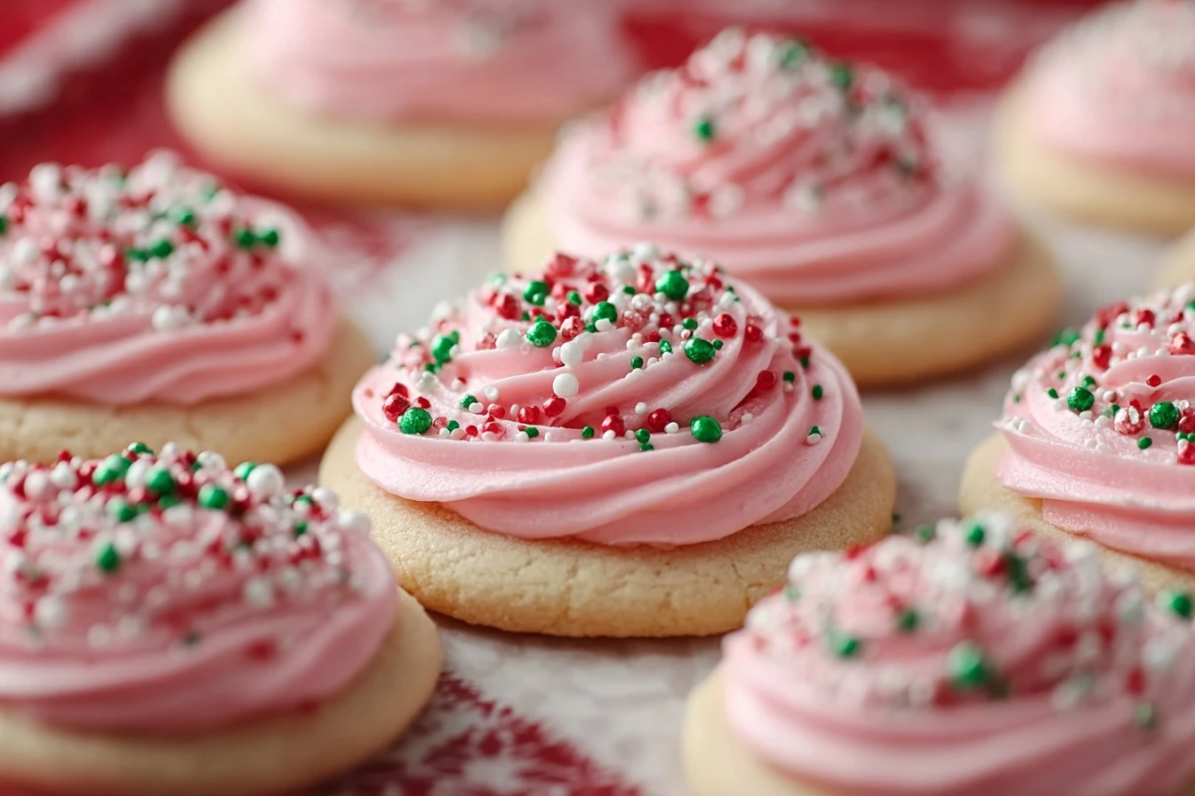 Christmas Pink Velvet Cookie