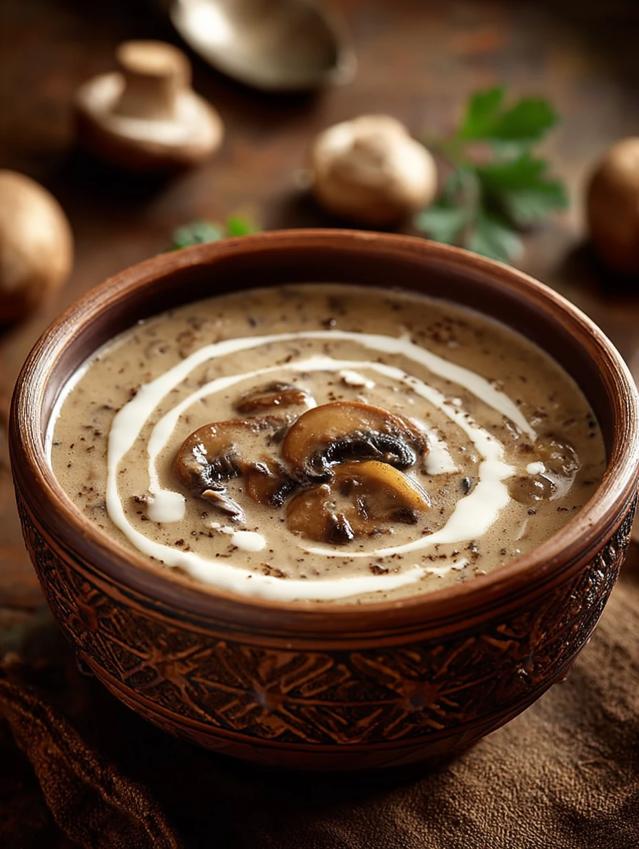 Best Cream Of Mushroom Soup Recipe Homemade Cream Mushroom Soup Healthy Gluten Free Cream Mushroom Soup Dairy Free Cream O...