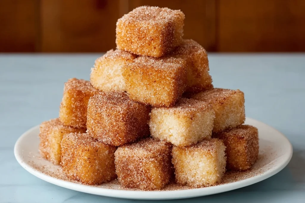 Best Crispy Angel Cake Churro Bites Recipe How To Make Melt-in-your-mouth Churro Bites Angel Cake Churro Bites Cooking Tip...
