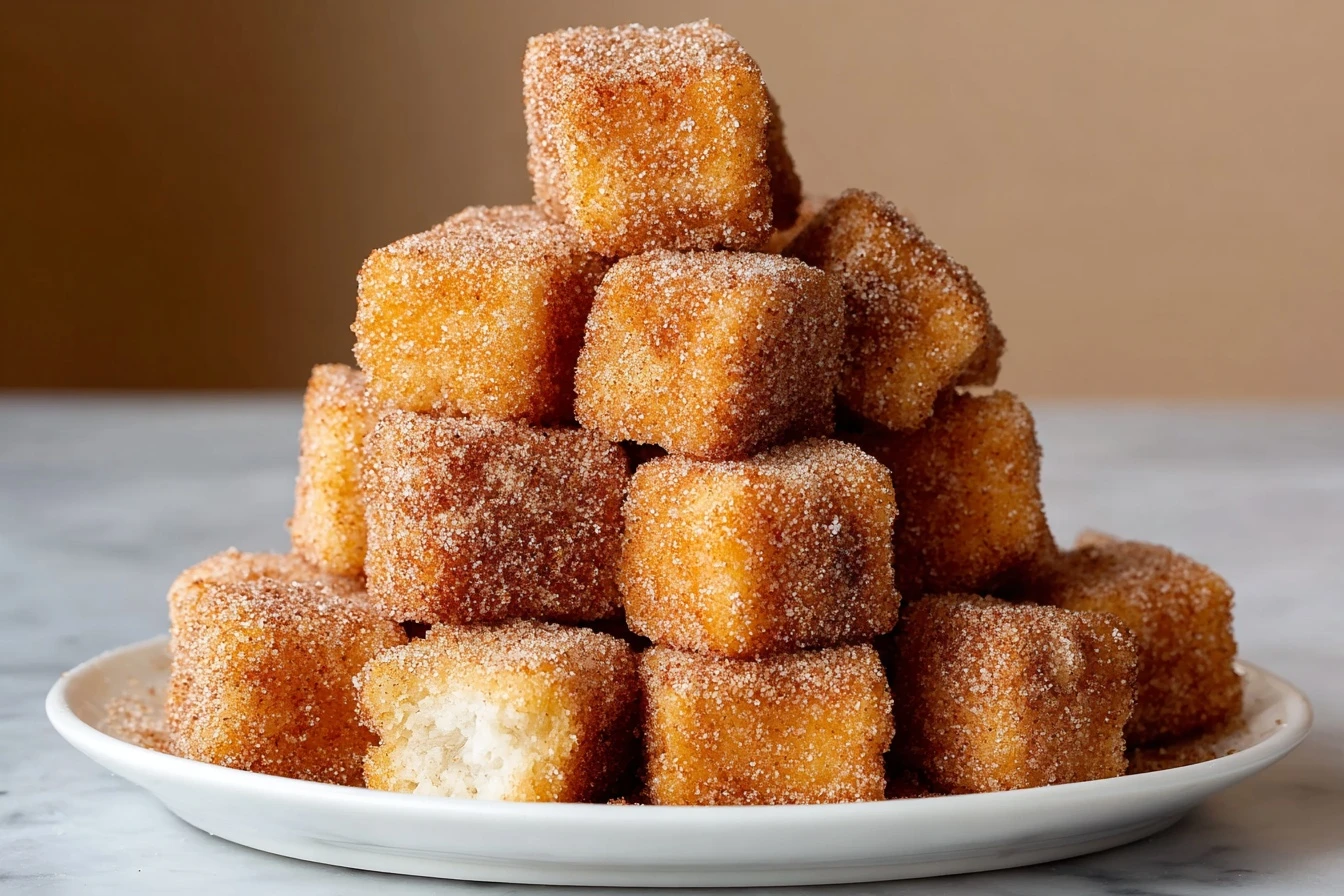 Best Crispy Angel Cake Churro Bites Recipe How To Make Melt-in-your-mouth Churro Bites Angel Cake Churro Bites Cooking Tip...