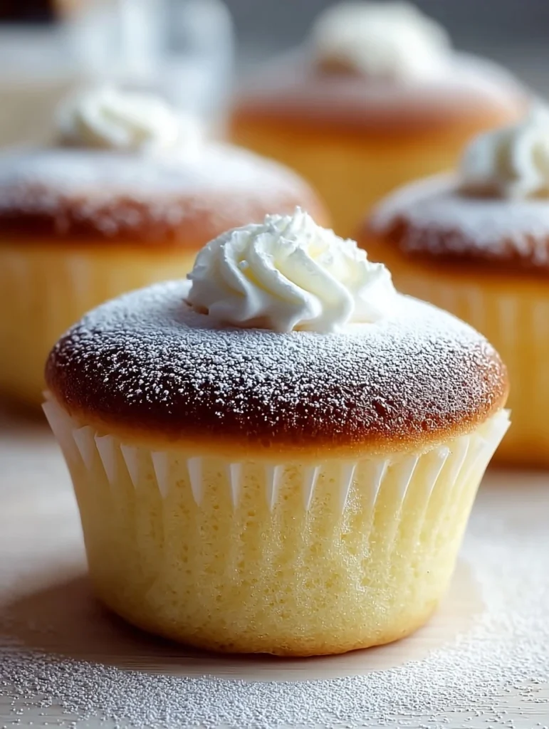 Best Fluffy Japanese Cotton Cheesecake Cupcake Recipe Easy Japanese Cotton Cheesecake Cupcakes Guide How To Make Cotton Ch...