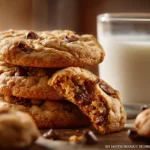 Gooey “Grinch” Peppermint Chocolate Chip Cookies (Green Cookies)
