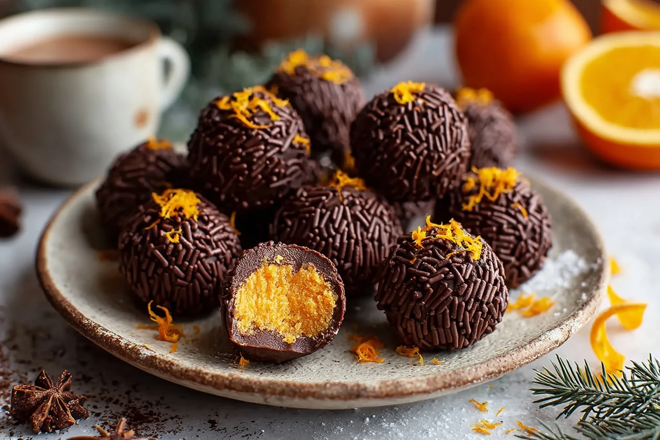 Best Juicy Orange Chocolate Truffles Recipe Where To Buy Orange Chocolate Truffles Orange Infused Chocolate Truffles For C...