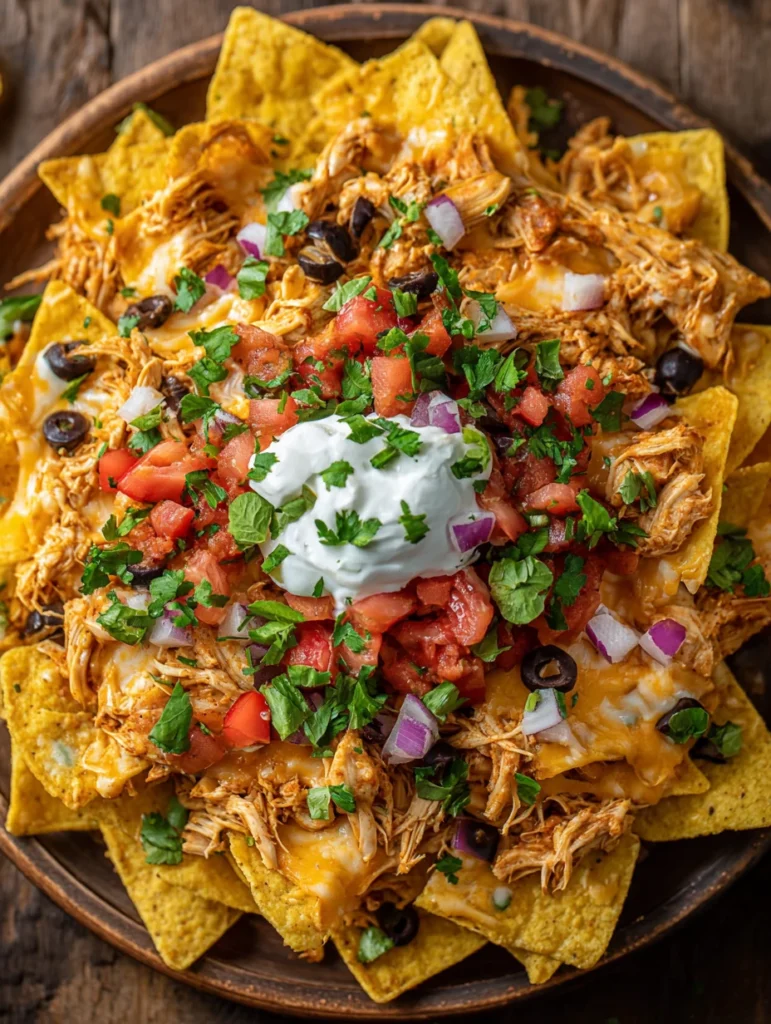Best Loaded Chicken Nachos Recipe Easy Loaded Chicken Nachos For Party Healthy Loaded Chicken Nachos Ideas Homemade Loaded...