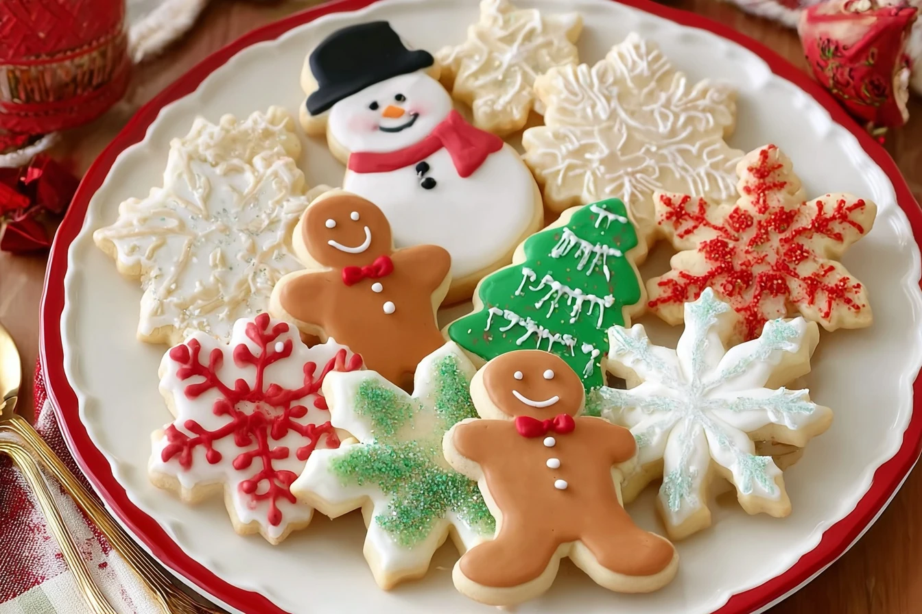 Best No-spread Christmas Sugar Cookies Recipe Homemade No-spread Holiday Cookies Easy No-spread Sugar Cookies For Christma...