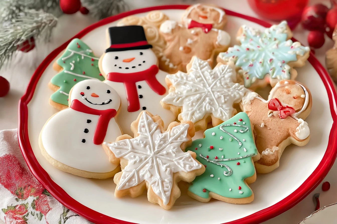 Best No-spread Christmas Sugar Cookies Recipe Homemade No-spread Holiday Cookies Easy No-spread Sugar Cookies For Christma...