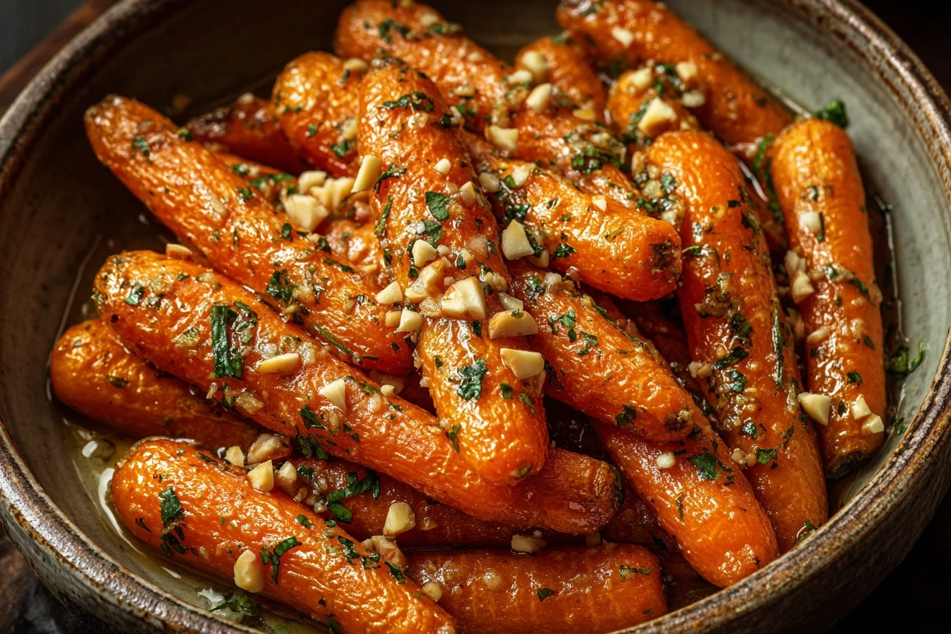 Parmesan Garlic Roasted Carrots