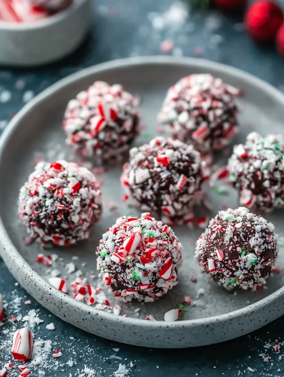Best Peppermint Truffles For Christmas Homemade Peppermint Truffle Recipe How To Make Peppermint Truffles Gluten-free Pepp...