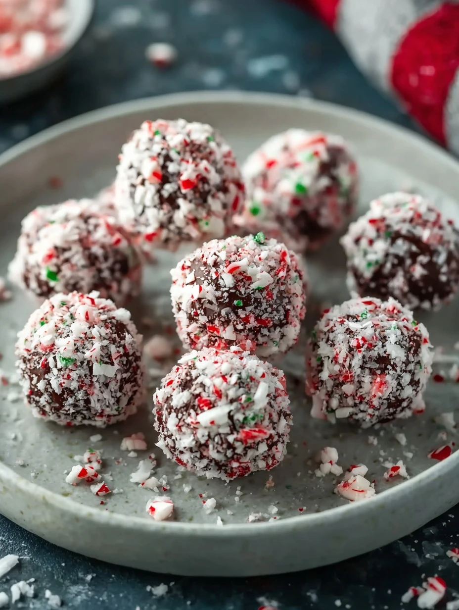 Best Peppermint Truffles For Christmas Homemade Peppermint Truffle Recipe How To Make Peppermint Truffles Gluten-free Pepp...