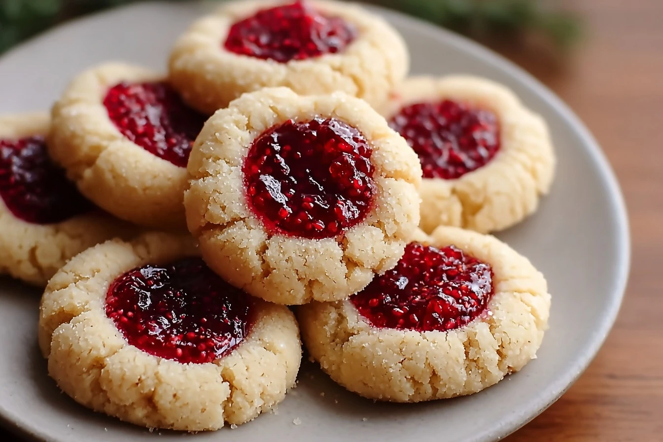 Best Raspberry Thumbprint Cookies Recipe Easy Raspberry Thumbprint Cookies Gluten-free Raspberry Thumbprint Cookies Raspbe...