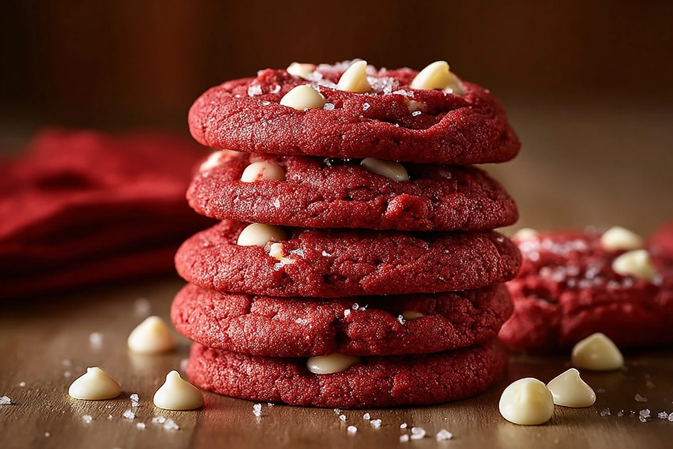 Red Velvet Cake Mix Cookies