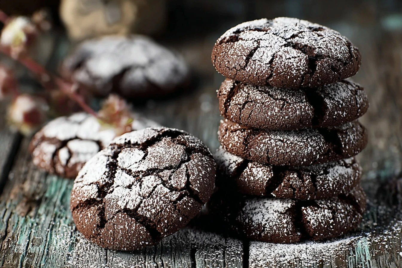Best Vintage Chocolate Crinkle Cookies Recipe Homemade Old-fashioned Chocolate Crinkle Cookies Buy Vintage Style Chocolate...