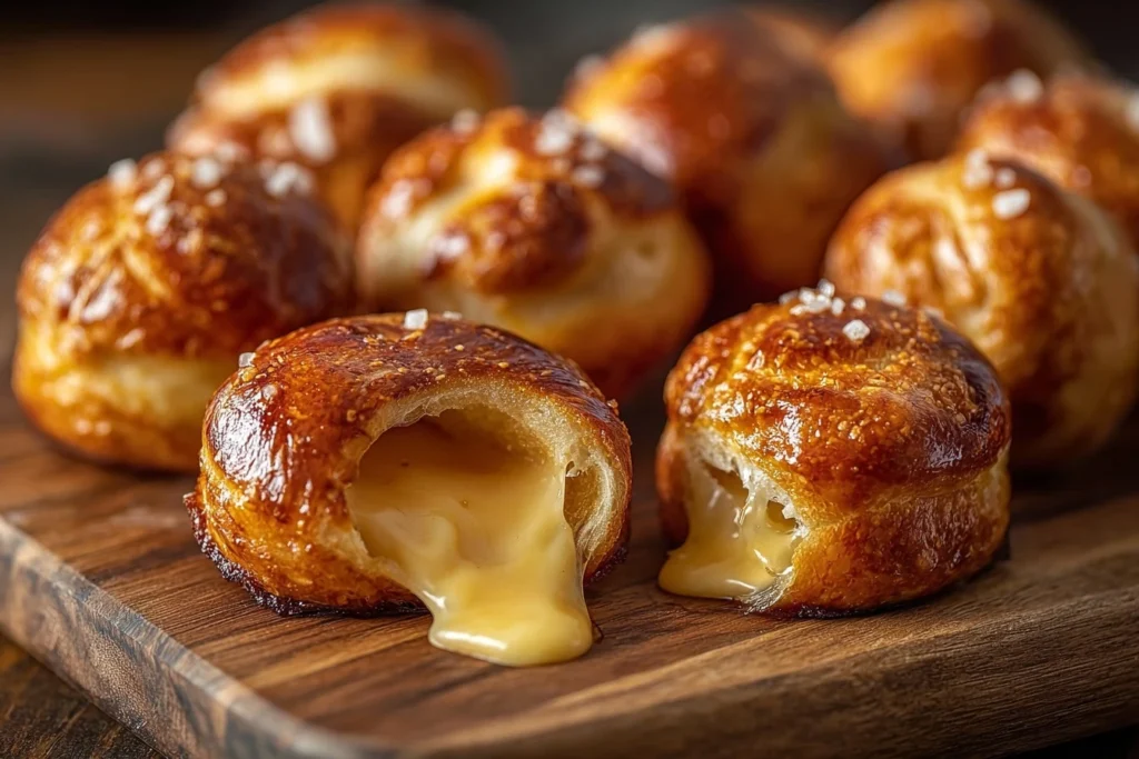 Best Warm Gooey Cheesy Pretzel Bites Recipe Easy Cheesy Pretzel Bites For Parties Homemade Cheesy Pretzel Bite Dipping Sau...