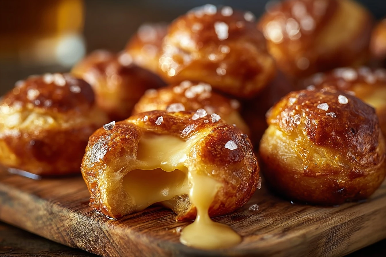Best Warm Gooey Cheesy Pretzel Bites Recipe Easy Cheesy Pretzel Bites For Parties Homemade Cheesy Pretzel Bite Dipping Sau...