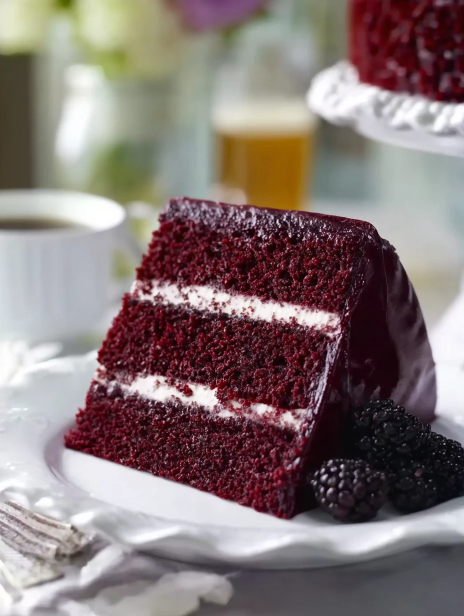 20-Min Prep: Easy Blackberry Velvet Cake Recipe