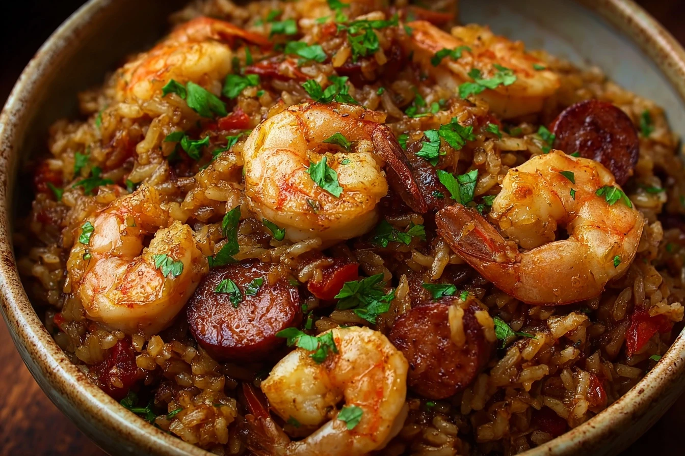 Cajun Dirty Rice With Shrimp Recipe Best Sausage For Cajun Dirty Rice Easy Cajun Shrimp And Sausage Rice How To Make Spicy...