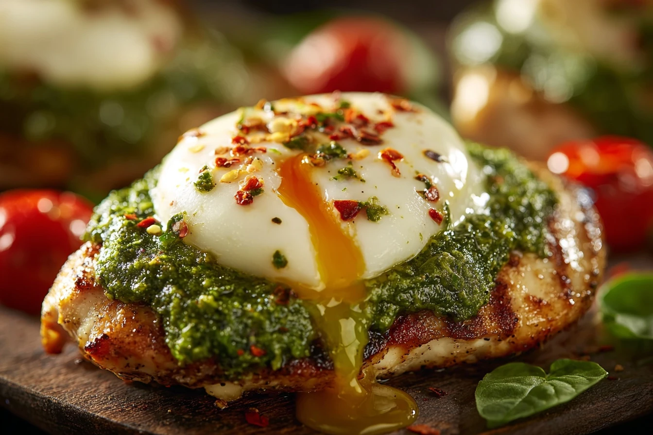 Cheesy Pesto Chicken Recipe Easy Best Quick Pesto Chicken Dinner How To Make Cheesy Pesto Chicken Fast Quick Cheesy Chicke...