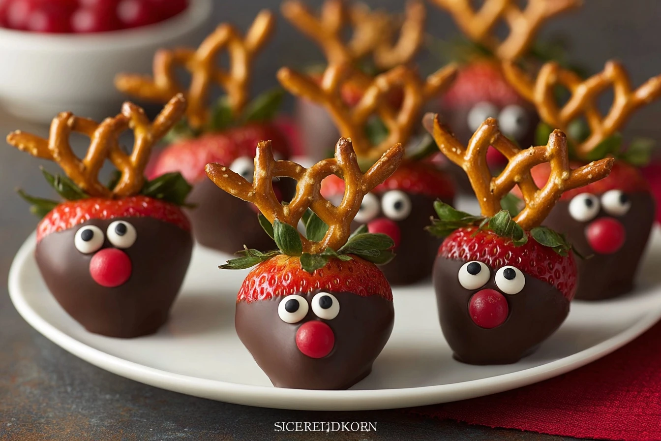 Chocolate-covered Strawberry Reindeer Recipe Buy Chocolate Strawberry Reindeer Make Chocolate-covered Reindeer Strawberrie...