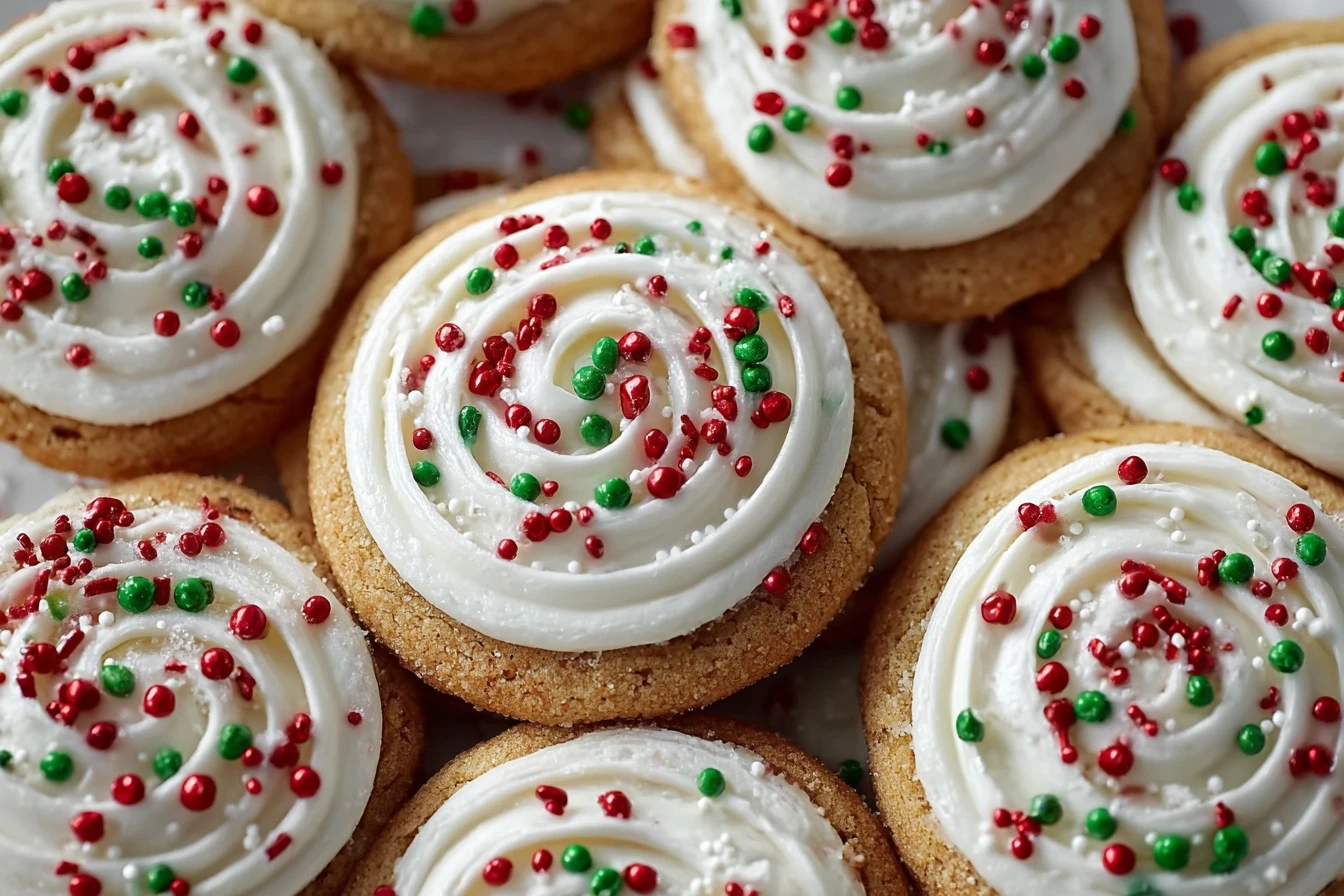 Christmas Birthday Cake Cookies