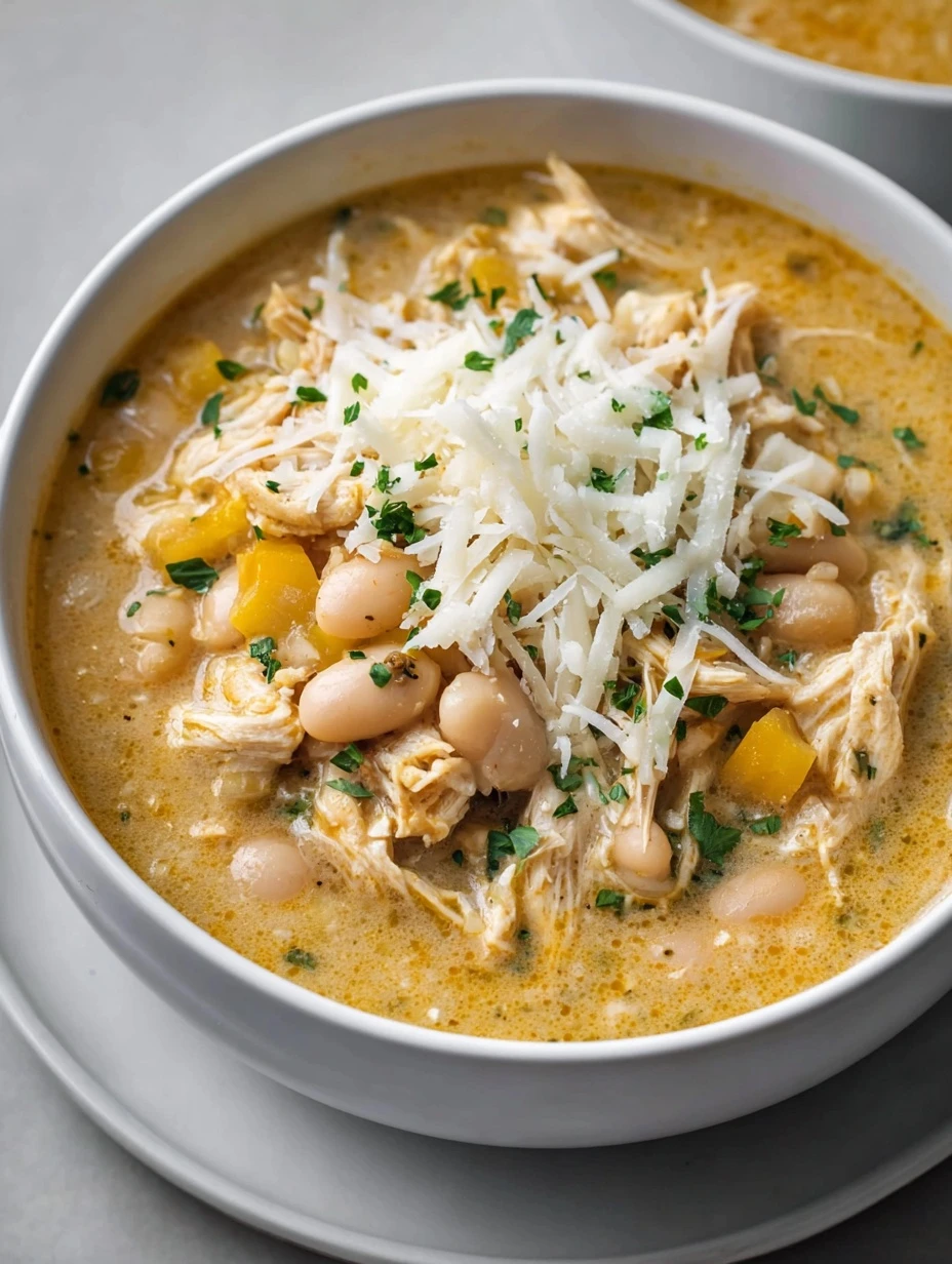 Cozy White Cheddar Apple Chicken Chili Recipe Best Apple Chicken Chili For Winter Hearty White Cheddar Chicken Chili Comfo...