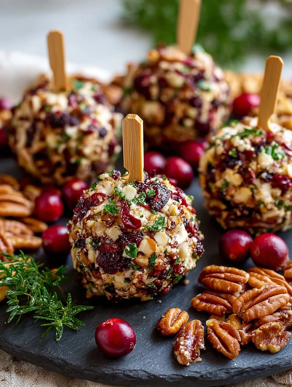 5 Steps to Easy Cranberry Pecan Mini Cheese Balls!