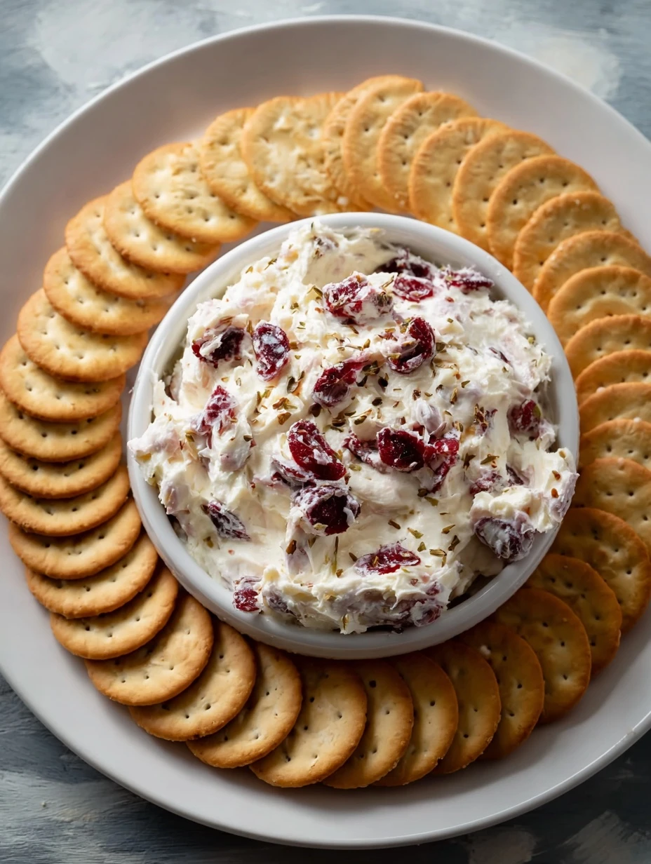 10-Minute Creamy Cranberry Cream Cheese Spread!