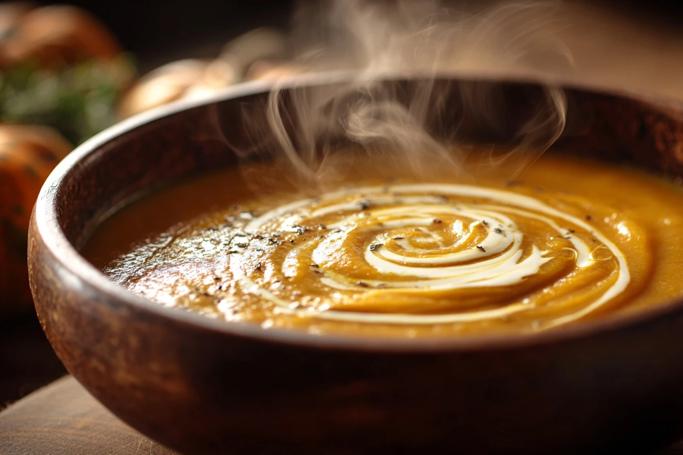 Creamy Honey Roasted Acorn Squash Soup Recipe Easy Acorn Squash Soup With Honey How To Make Creamy Acorn Squash Soup Best ...