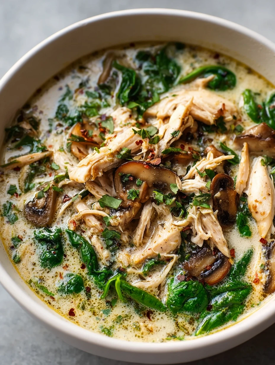 Creamy Rotisserie Chicken Mushroom Soup Recipe Best Chicken Mushroom Soup For Winter Slow Cooker Chicken Mushroom Soup Bli...