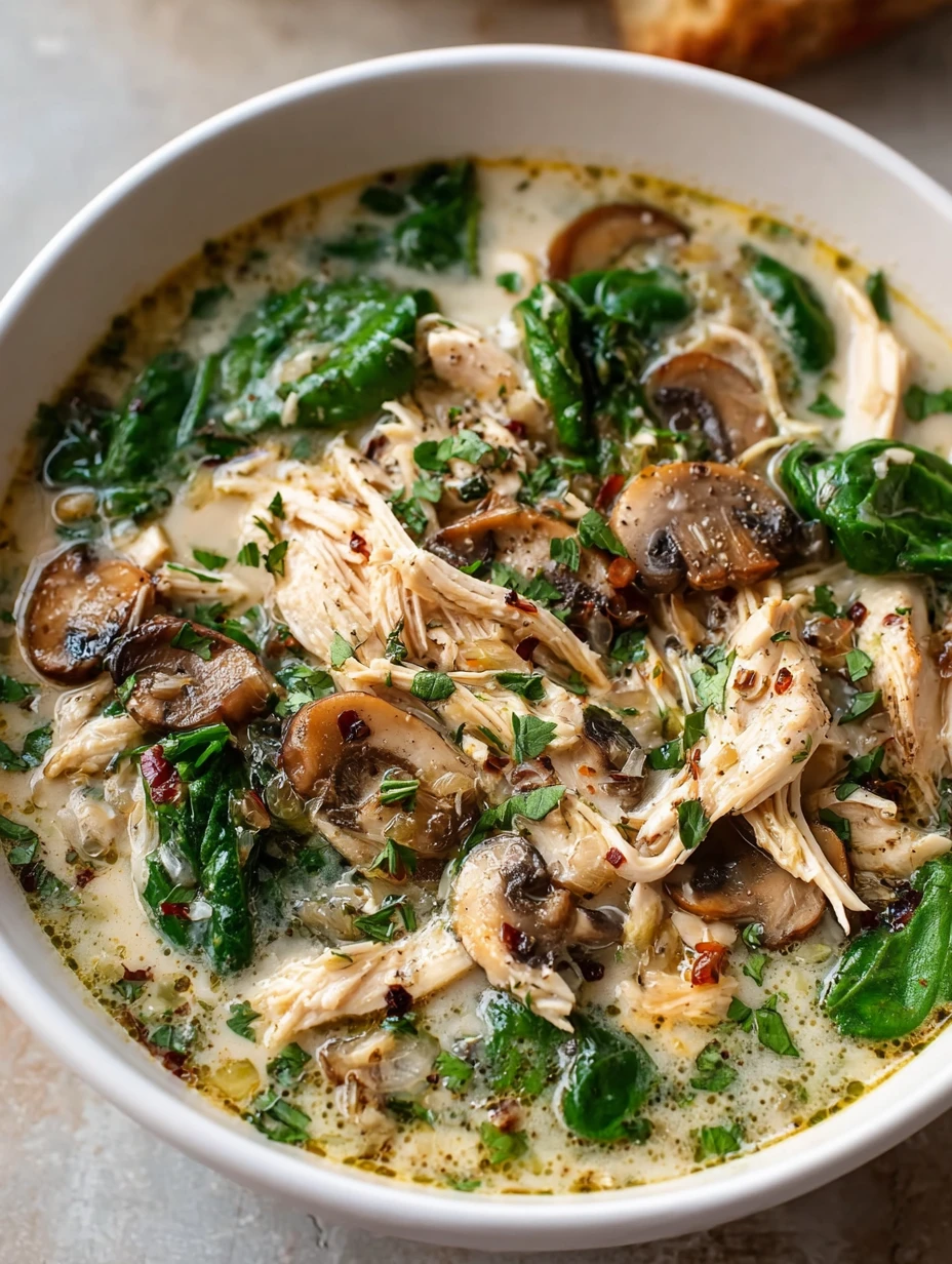 Creamy Rotisserie Chicken Mushroom Soup Recipe Best Chicken Mushroom Soup For Winter Slow Cooker Chicken Mushroom Soup Bli...