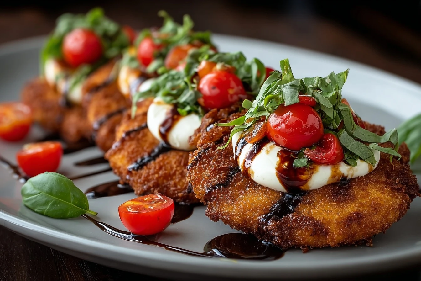 Crispy Chicken Caprese Recipe Best Crispy Chicken Caprese How To Make Crispy Chicken Caprese Gluten Free Crispy Chicken Ca...