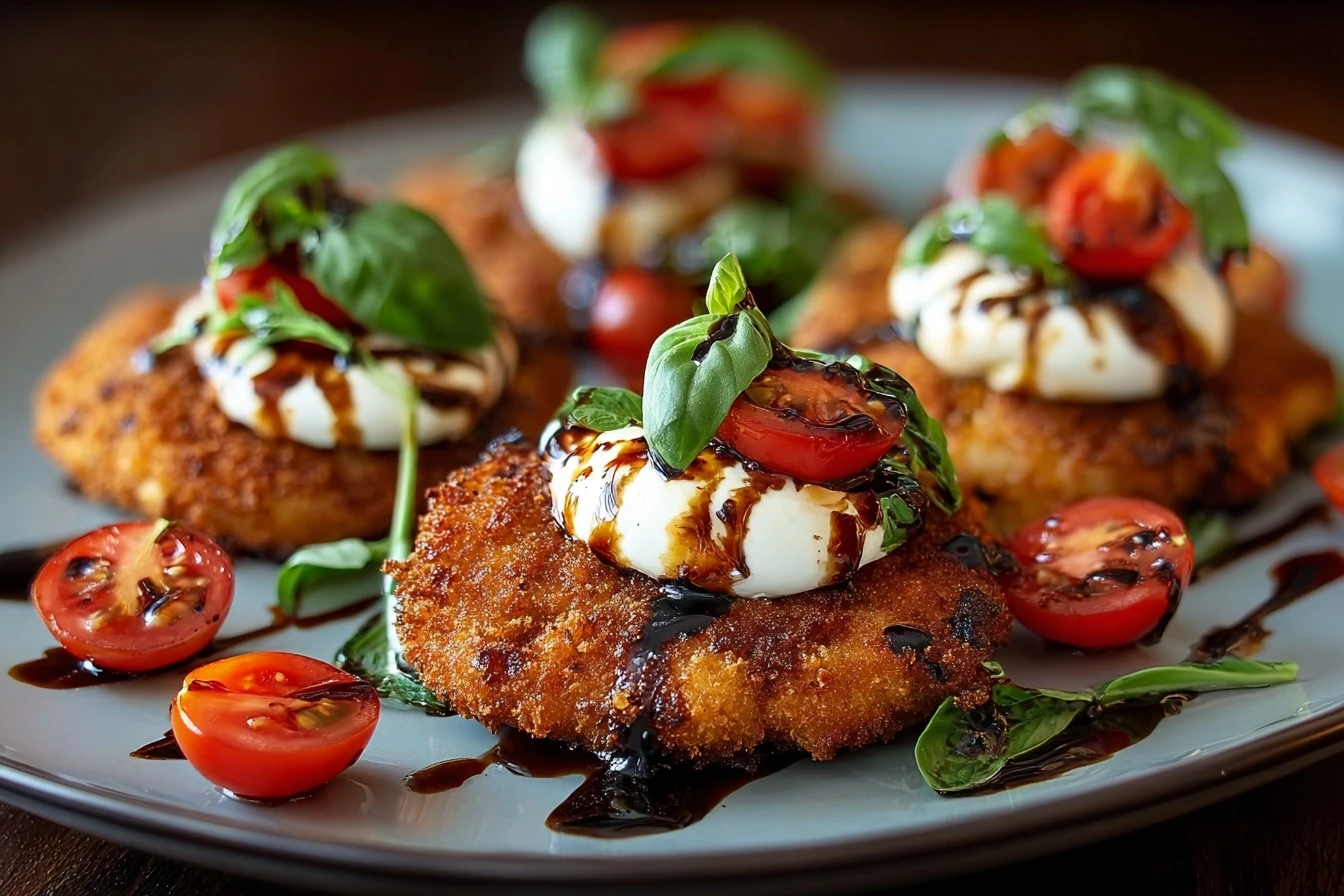 Crispy Chicken Caprese Recipe Best Crispy Chicken Caprese How To Make Crispy Chicken Caprese Gluten Free Crispy Chicken Ca...