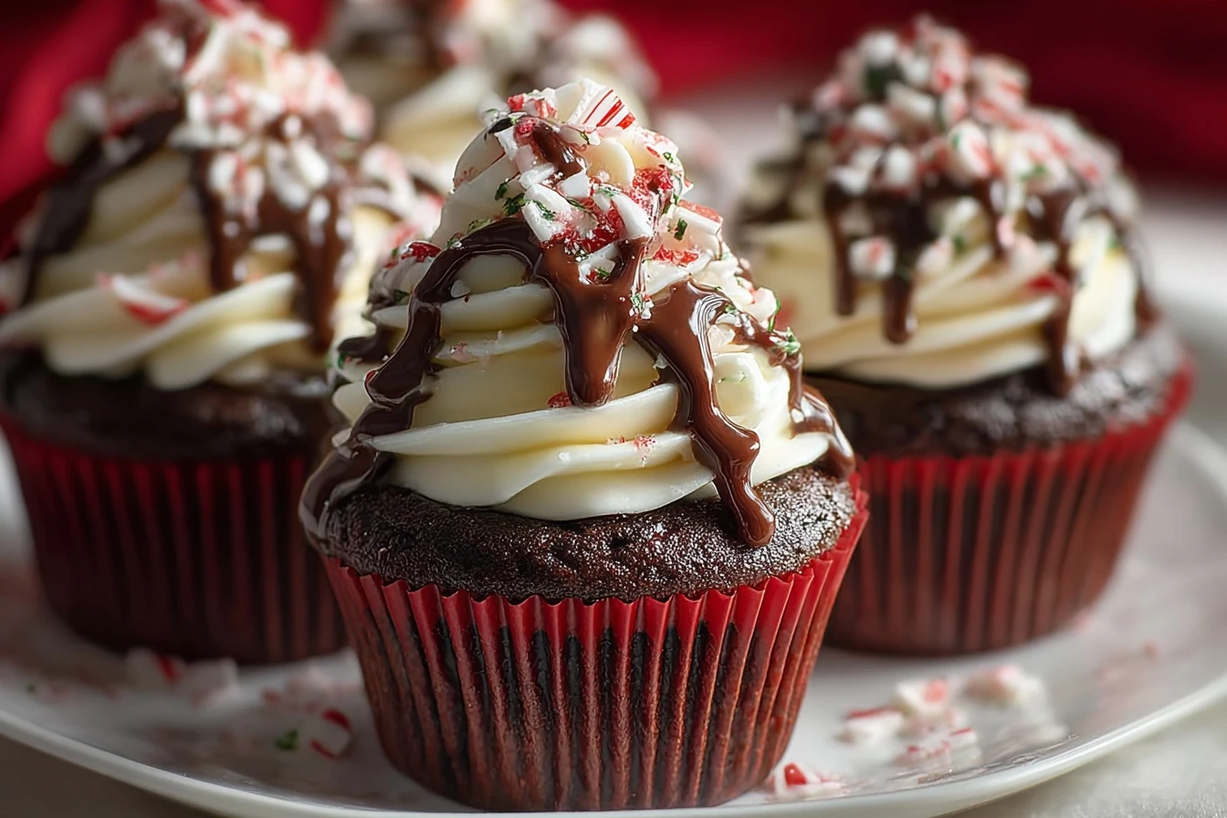 Decadent Peppermint Mocha Cupcakes Recipe Homemade Peppermint Mocha Cupcakes Best Peppermint Mocha Cupcake Mix Where To Bu...
