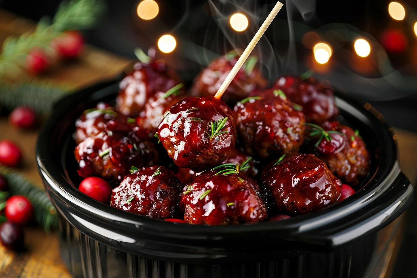 3-Ingredient Cranberry Meatballs