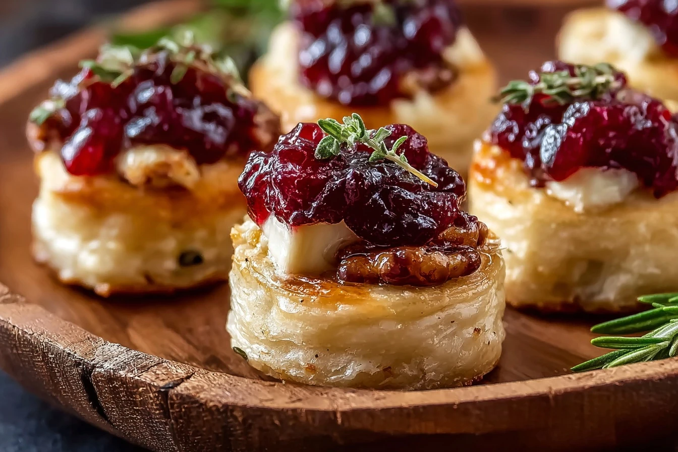 Easy Baked Cranberry Brie Bites Recipe Cranberry Brie Bites Holiday Appetizers Make Ahead Cranberry Brie Bites Cranberry B...